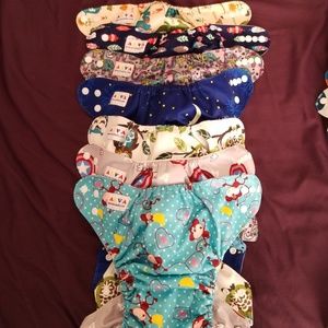 Lot of Alva cloth diapers